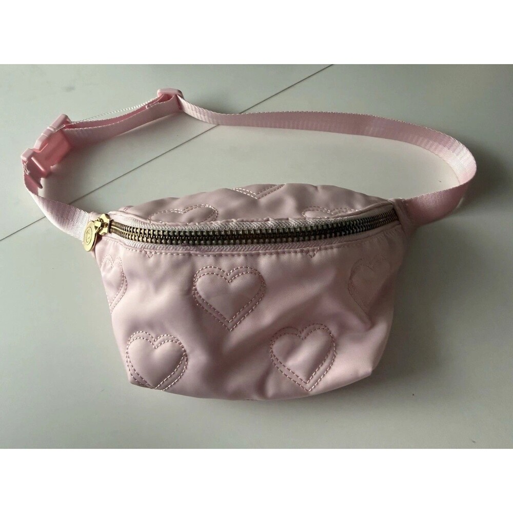 Stoney Clover Lane Target Quilted Hearts Fanny Pack Light Pink Read